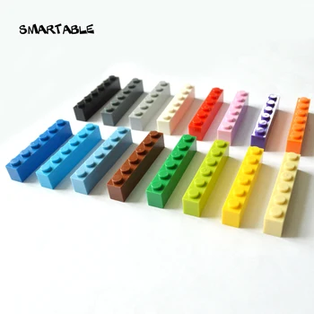 Smartable Tuğla 1X6 Yapı Taşları Parçaları DIY LOGO Oyuncaklar Eğitici Yaratıcı Uyumlu Büyük Markalar 3009 MOC Oyuncak 42 adet / grup