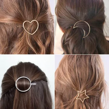 SMJEL Moda Kadın Kızlar Tokalar Kızlar Yıldız Kalp saç tokası Narin saç tokası Saç Süslemeleri Takı Aksesuarları