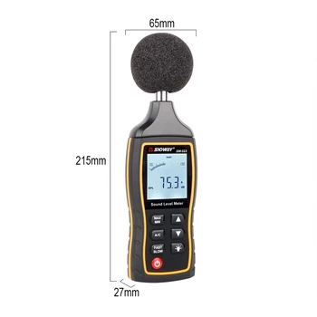 SNDWAY Ses seviyesi ölçer Dijital el DB metre Gürültü ölçer 30~130db Desibel mini ses ölçer Mini ses seviyesi ölçer