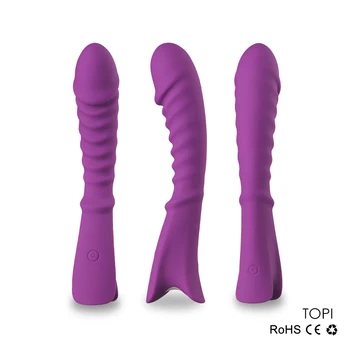 Sokmak Dildos G-spot Vibratör 7 Frekans Bayanlara Seks oyuncak Tıbbi Silikon Masaj Titreşimli Sihirli Değnek Klitoris Stimülatörü