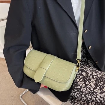 SOL TARAFA Eyer Kadınlar için Crossbody Çanta 2022 Trendleri Tasarımcı Kış Küçük PU deri çantalar ve Çantalar omuzdan askili çanta