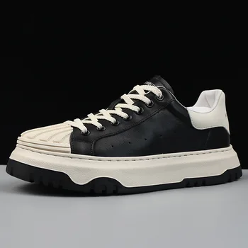 Sonbahar Nefes Sneakers Erkekler Kalın Tabanlı Düz Eğilim Tüm Maç Moda Rahat Spor Ayakkabı 020