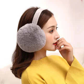 Sonbahar Peluş Earmuffs Sevimli Kürk Kulaklıklar Sıcak Bayanlar Sonbahar Kış Unisex Kulak Çantası Kadın Kızlar İçin kulak Muffs önbellek oreille