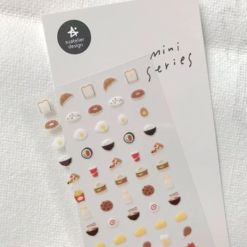 Sonia Sevimli Kesme Die Gıdalar Tırnak Sticker PVC Scrapbooking Malzeme Telefon Günlüğü Işareti Dekoratif Suatelier Mini Boyutu Hobi Zanaat