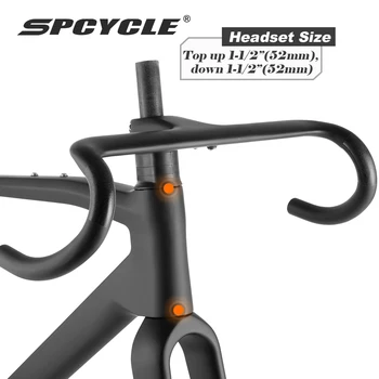 Spcycle T1000 Tam Karbon Çakıl Çerçeve 2023 Yeni T47 Alt Braket disk fren Çakıl bisiklet iskeleti Seti 700 * 47C Tüm Yol Çerçeve