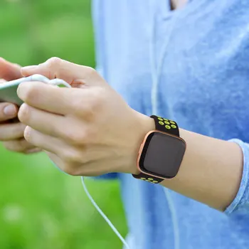 Spor Silikon Band Fitbit Versa İçin Versa 2 akıllı saat kayışı Correa Döngü Fitbit Versa İçin Lite Blaze Bilek Değiştirme
