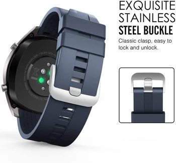 Spor Silikon Kayış için Huawei İzle GT Band Bilezik GT2 46mm 42mm smartwatch Yedek correa Onur Sihirli 2 kordonlu saat