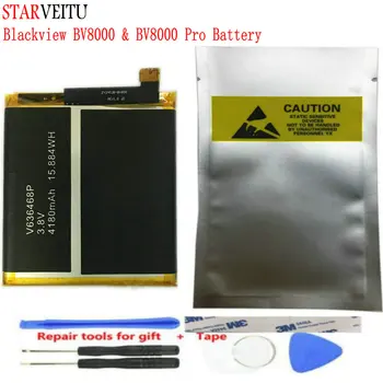 STARVEITU Pil Blackview BV8000 Pro 4180mAh V636468P Cep Telefonu Pil için BV8000 Bateria Batterij Stokta Test