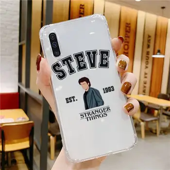 Steve Harrington Stranger Şeyler 4 Telefon kılıfı Şeffaf Samsung Galaxy İçin Bir S 52 21 20 51 71 12 10 50 40 10 70 fe ultra Plus'ın