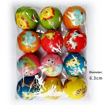 Stres Topu stres oyuncakları 12 adet 6.3 cm İfade Gülen Yüz PU Topu Havalandırma Sünger İfade Köpük Anti-stres Popit Oyun