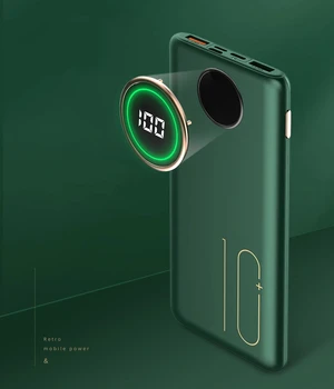 Süper ince güç Bankası 20000 mAh Taşınabilir Şarj Cihazı harici pil Paketi Powerbank 10000 mAh Xiao mi mi iPhone Samsung Poverbank