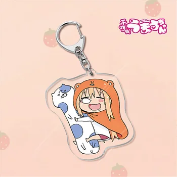 Süper Sevimli Doma Umaru Akrilik Rakamlar Anahtarlık Anime Himouto! Umaru-chan Koleksiyonu çanta anahtarlığı Charm Anahtarlık doğum günü hediyesi