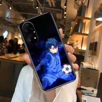 Sıcak anime mavi kilit telefon kılıfı İçin Huawei p50 P40 p30 P20 10 9 8 Lite E Pro Artı Siyah Etui Coque Boyama Hoesjes komik fas