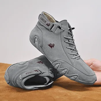 Sıcak Erkek Spor Ayakkabı 2022 Yeni rahat ayakkabılar Erkek Yüksek Top Sneakers Kış sıcak Tasarımcı moda makosen ayakkabılar bağcıklı ayakkabı Erkek Botları