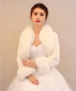 Sıcak Satış Kore Versiyonu Kürk kadın Sonbahar Ve Kış Uzun Kollu Sıcak Kürk Gelin Ceket Zarif Akşam Ceket