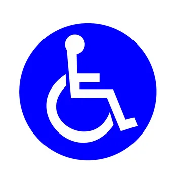 Sıcak Satış Yaratıcı engelli tekerlekli sandalyesi Handikap Yuvarlak Araba Sticker Pencere Üstün Kaliteli Vinil Yansıtıcı Güneş Koruyucu Anti-Uv PVC
