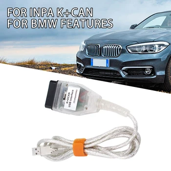 Tam Cips BMW KDCAN KCAN K-Line Anahtarı İle OBDII Teşhis Arabirim Kablosu BMW Tarayıcı CD Sürücü Aksesuarları