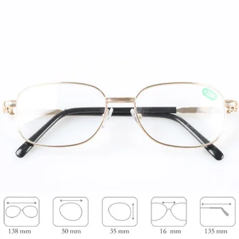 Tam Metal Çerçeve Cam Lensler Kadın Erkek okuma gözlüğü kadın erkek Unisex Gözlük +1.0 1.5 2 2.5 3 3.5 4 4.5 5 5.5 6