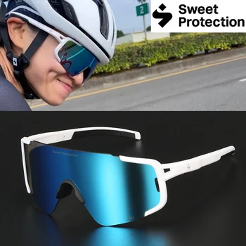 Tatlı Koruma 2022 Fotokromik Bisiklet Polarize Güneş Gözlüğü Spor MTB Yol Bisikleti Gözlük Maraton 4 Lens Koşu Gözlükleri