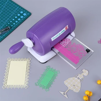 Taşınabilir DIY Kalıp Kesme Kabartma Makinesi Manuel Scrapbooking Kalıp Kesim Makinesi Kesme Pedleri Kağıt Kartı Yapımı İçin
