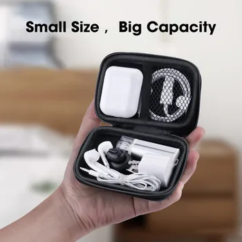 Taşınabilir Kablo Kulaklık Çantası Su Geçirmez USB şarj aleti Kılıfı Seyahat Depolama Tutucu Çanta Taşıma Çantası Kılıfı Dijital Gadget Cihaz Kutusu