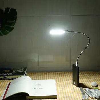 Taşınabilir USB LED masa lambası Mini okuma masa ışığı 8 LEDs kitap ışık gece ışıkları el feneri kamp için güç bankası dizüstü yeni