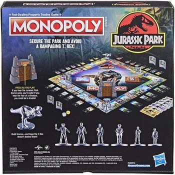 Tekel Hasbro Jurassic Park Edition Masa Oyunu İçerir T. Rex Jetonu, Elektronik Kapı Oyun Sfx ve Film Tema Parti Oyunu