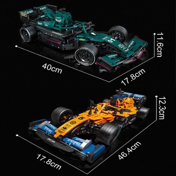 Teknik Formula 1 Yarış Arabası Yapı Taşları MOC 42141 McLarened F1 1: 12 Süper Yarış Yüksek teknoloji Tuğla Modeli Oyuncaklar