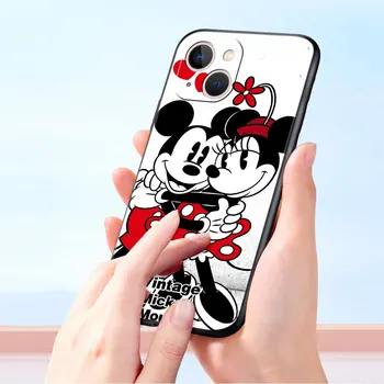 Telefon kılıfı Kapak için Oppo A74 A93 A54 A53 A16 A15 A9 A5 A52 A5s Trend Lüks Japonya Mat Çapa Disney Mickey Mouse Minnie Kırmızı