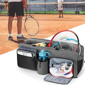 Tenis Raketi Çantaları Tenis Tote Çanta Profesyonel Veya Yeni Başlayanlar İçin tenisçiler 7 Rakete Kadar Taşıyabilir Erkekler Kadınlar İçin Mükemmel