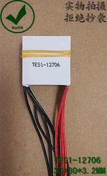 TES1-12706 12V küçük soğutma çipi, pil, güç kaynağı, soğutma plakası, 30*30*3.2 mm
