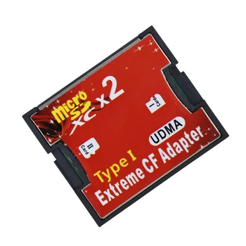 TISHRIC YENİ İki Bağlantı Noktalı Mikro SDXC/ Mikro SDHC / Mikro SD TF CF Kart Okuyucu USB kart okuyucu SD Kart Adaptörü Dönüştürücü