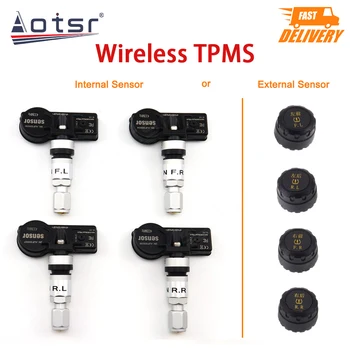 TPMS Araba lastik basıncı Sensörü Android Multimedya Carplay USB Arayüzü Bluetooth 5.0 İzleme Sistemi 4 Adet Sensör