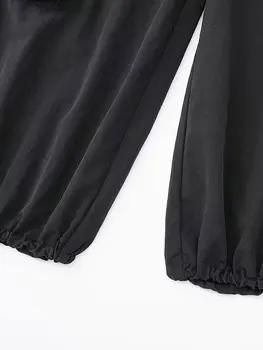 TRAF 2022 rahat pantolon Kadın Harajuku Cepler Gevşek Tüm Maç Kargo Pantolon Takım Safari Tarzı Elastik Bel Paketi Ayak Pantolon