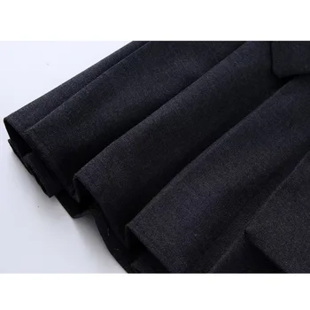 TRAF Kutusu Pilili Etek Kadın Siyah Mini Etekler Kadın Moda 2022 Kış Yüksek Bel Etekler Kadın Streetwear Y2K Kısa Etek