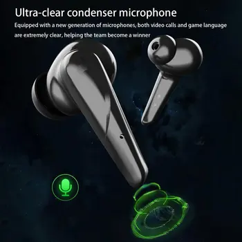TWS kablosuz bluetooth 5.0 Oyun Kulaklık Kulakiçi Düşük Gecikme Profesyonel Oyun mikrofonlu kulaklık Stereo HiFi Kulaklık