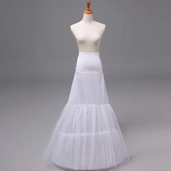 Ucuz Vintage Düğün Gelin Petticoat Jüpon düğün elbisesi 2 Çemberler Mariage Iç Çamaşırı Kabarık Etek Kayma Düğün Aksesuarları