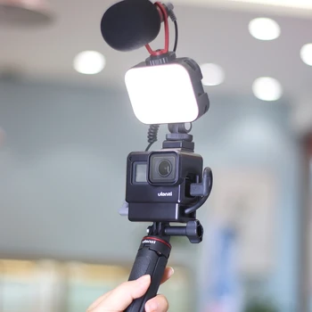 Ulanzi Vıjım VL-100C Mini yumuşak LED Vlog ışık ayarlanabilir kamera dolgu ışığı 2500K-6500K kısılabilir ışık canlı Youtube lamba