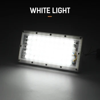 Ultra parlak LED projektör DC12-85V 50W Su Geçirmez IP65 Spot Kamp Lambası Gece Pazarı ışıkları 3 PİN Fiş Dış Aydınlatma
