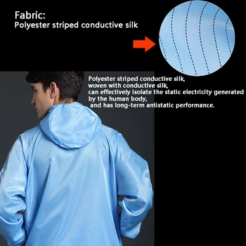 Unisex Tulumlar Nefes Toz Geçirmez güvenlik kıyafetleri Iş Boyama Giysileri Sıhhi koruyucu elektrostatik Tulum Zip Takım Elbise