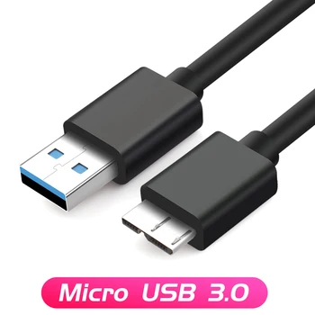 USB 3.0 Mikro B Kablosu harici sabit disk sürücüsü HDD Kablosu AM-Micro3. 0 samsung için şarj kablosu NOTE3 S5 Telefon Kablosu