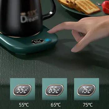 USB akıllı dokunmatik ısıtma Coaster 55 ℃ sabit sıcaklık ısıtma kupa bardak Mat içecek kahve süt çay hızlı ısıtma fincan Mat