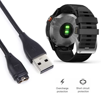 USB Hızlı şarj kablosu Garmin Fenix 7 7S 7X 6 5 5X Taşınabilir şarj kablosu Garmin Fenix Venu 2 Öncüsü İzle Şarj Cihazı