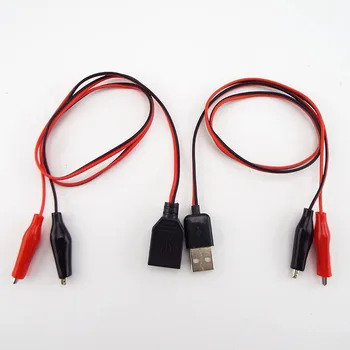 USB Timsah Klipleri Timsah Tel Erkek dişi USB Test Cihazı Dedektörü DC Gerilim Ampermetre Kapasite Güç Ölçer Monitör