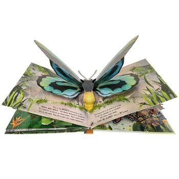 Usborne Pop Up Kelebekler İngilizce 3D Flap Resimli Kitaplar Çocuklar için Okuma Etkinliği öğrenme kitabı montessori materyalleri Çocuk Hediye