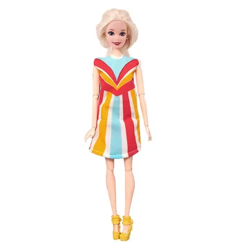 Uygun Barbie oyuncak bebek giysileri 7 Set Zarif Etek Takım Elbise Pantolon Aksesuarları Bebek Doğum Günü Festivali noel hediyesi