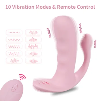Uzaktan Kumanda Üçlü Penetrasyon Vibratör Kadın Yapay Penis Samimi Ürünler Kadınlar için Seks Oyuncakları Yetişkinler 18 Vajina Anal Klitoris Dükkanı