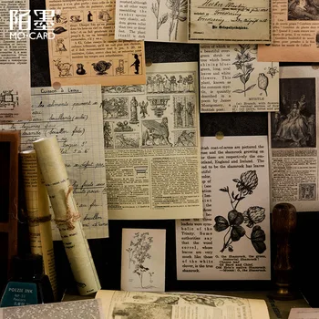 Vintage Koleksiyon Malzemeleri Kağıt Mektup Çıkartmalar DIY Scrapbooking Bloknot Kolaj Albümü Yaratıcı Dekor Önemsiz Günlüğü Kırtasiye