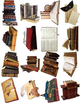 Vintage Okuma Kitap Çıkartmaları DIY Scrapbooking Günlüğü Fotoğraf Albümü Önemsiz Dergisi Mutlu Planlayıcısı Dekoratif Hediye Etiketi