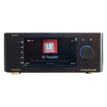 Vovofox AP20 DSD Dijital Pikap Kayıpsız CD Müzik Çalar HİFİ Medya Akışı Ses ES9038PRO Çip Mobil Kontrol Bluetooth